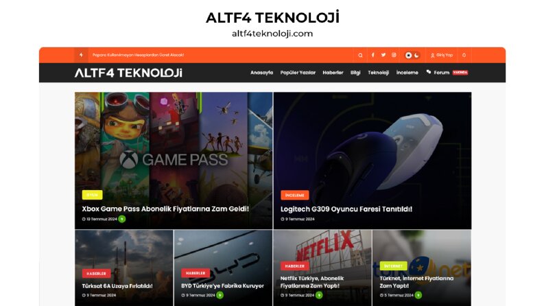 Altf4 Teknoloji - Website