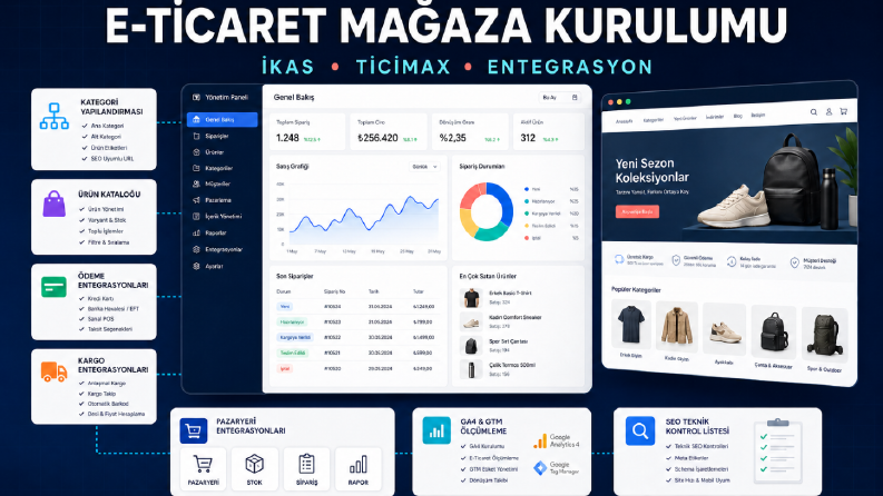 İkas ve Ticimax Mağaza Kurulumu ve Entegrasyon Planı