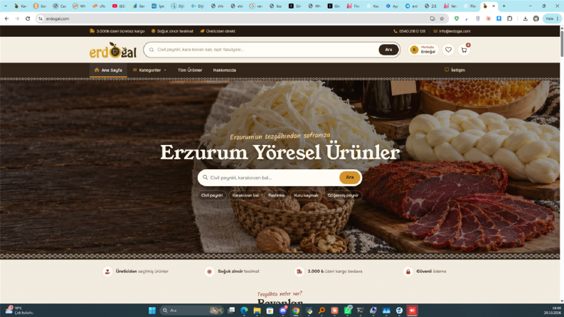 Erdoğal – Yöresel Ürünler E-Ticaret Sitesi