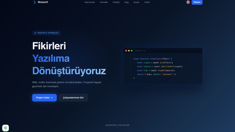 Kurumsal Web Site Tasarımı ve Yazılım Geliştirme