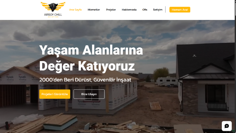 Kurumsal inşaat sitesi