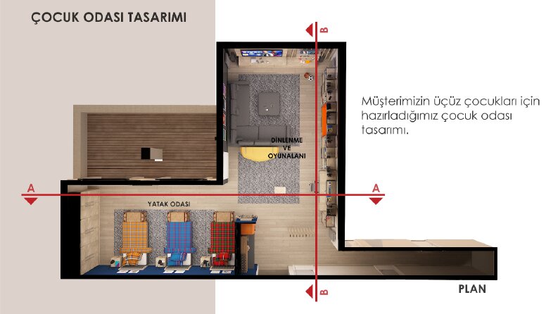 Bütünsel İç Mimari Tasarım Süreci: AutoCAD & V-Ray Render