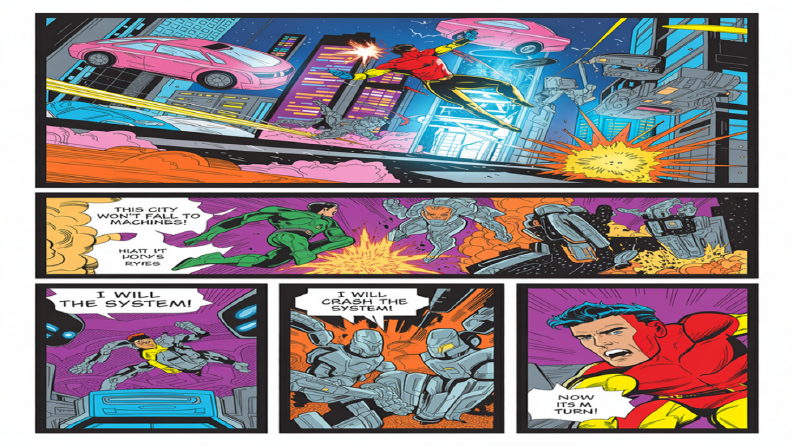 Marvel tarzı ve modern reklam storyboard örnekleri