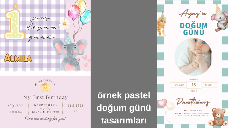 örnek davetiye tasarımlarım