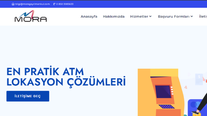 Mora Gayrimenkul Kurumsal Web Sitesi