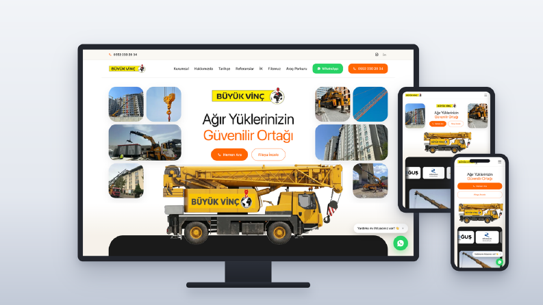 Büyük Vinç - Kurumsal Web Sitesi