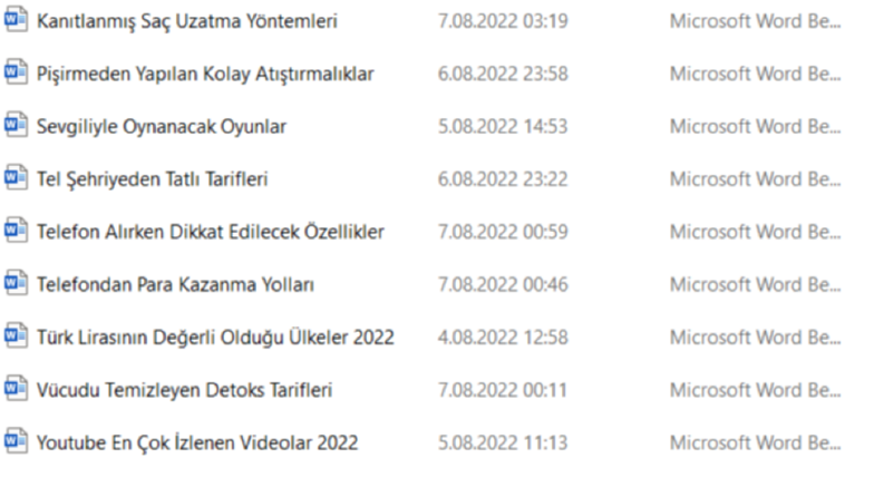 Örnekler