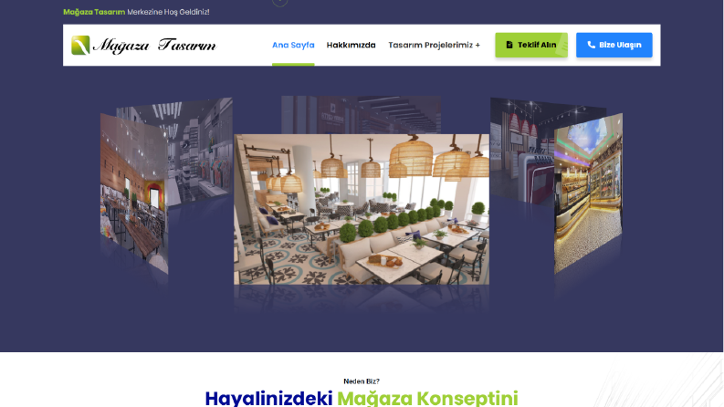 Mağaza Tasarım Websitesi