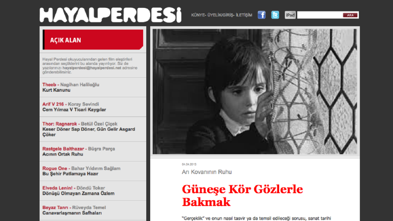 HayalPerdesi Dergi Yazısı