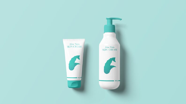 aloe vera krem ambalaj tasarımı