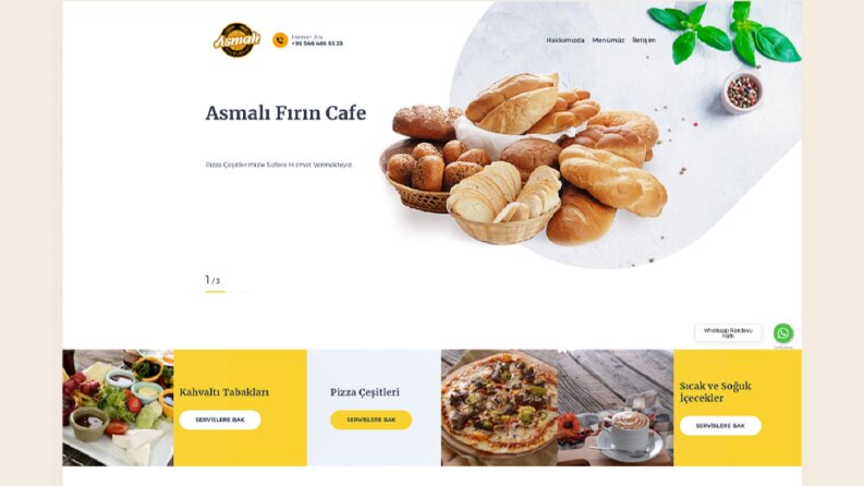 Fırın & Cafe WordPress Web Sitesi