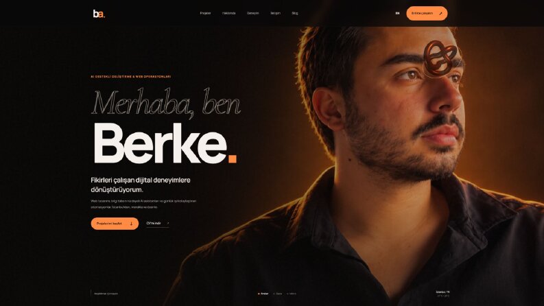 Berke Aydın — Kişisel portföy sitesi