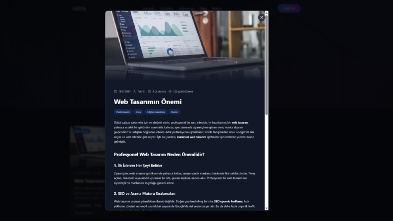 Modern Web Sitesi