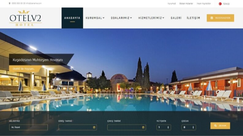 Oteller için Web Yazılım