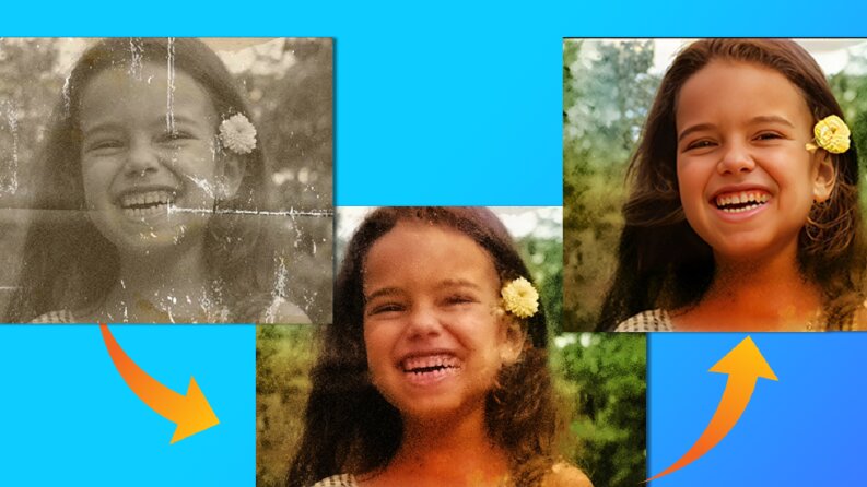 Küçük Kız Fotoğraf Restorasyonu