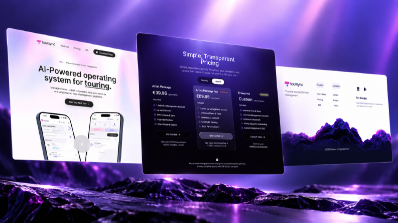 Toursync - Website