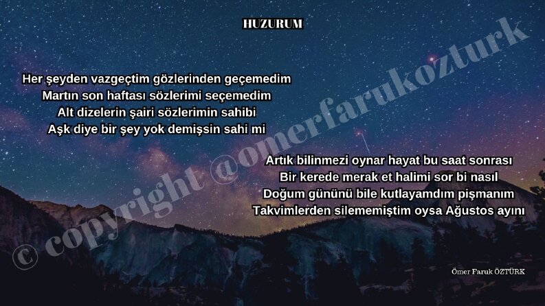Şiir Yazımı