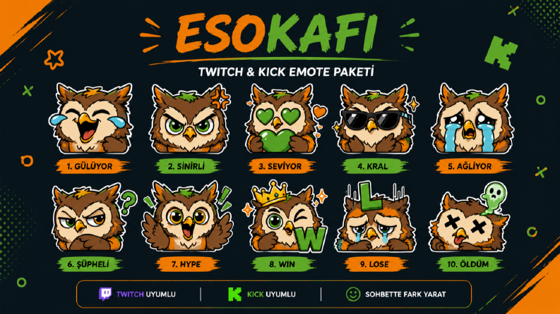 Yayıncılar İçin Emote Tasarımları