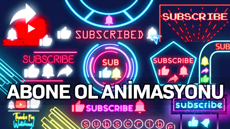Cyberpunk & Neon - Abone Ol Animasyonu