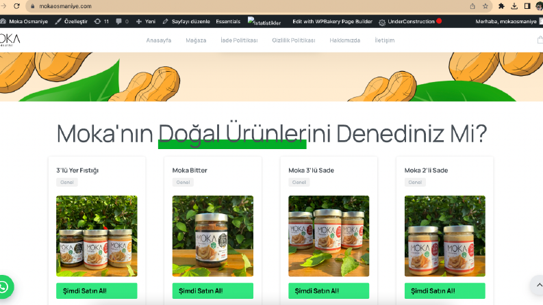 Moka Osmaniye Yer Fıstığı Rebrand