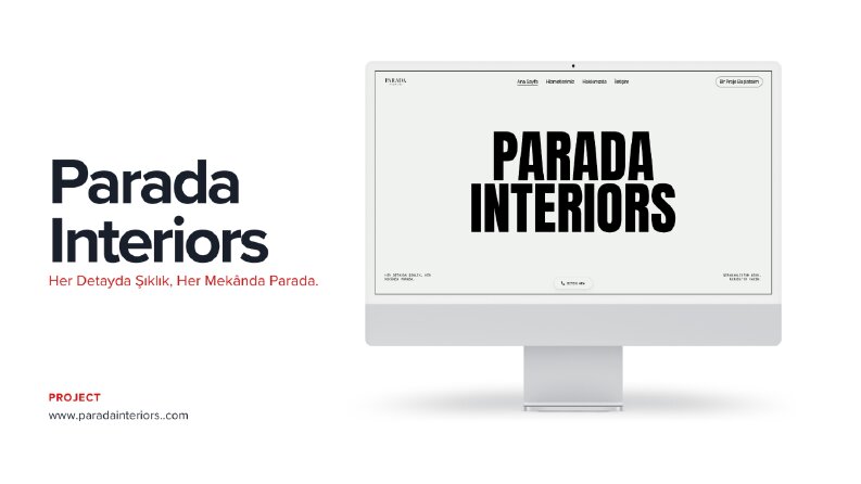 Parada Interiors Web Tasarım Çalışmamız