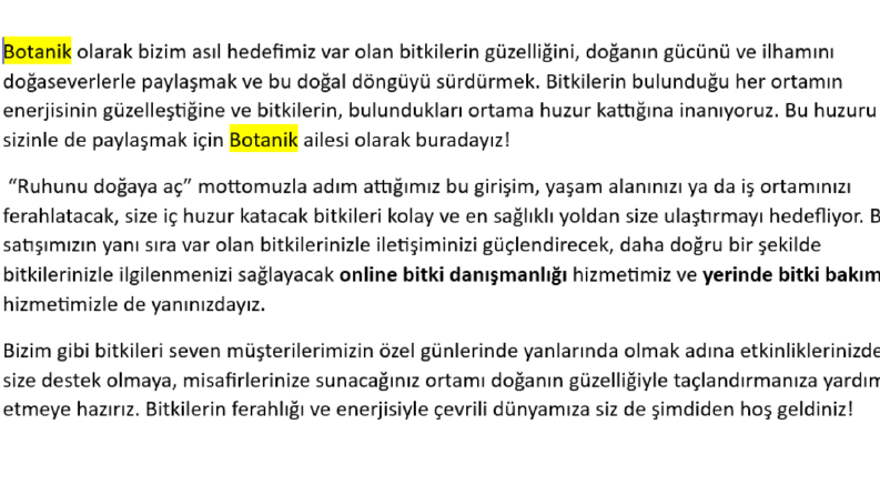 Bionluk Müşterim için Hakkımızda Yazısı