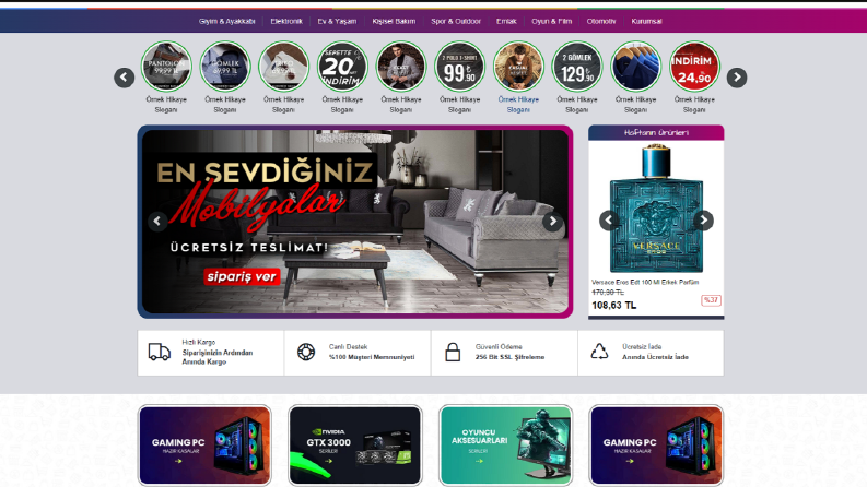 E-Ticaret yazılımları
