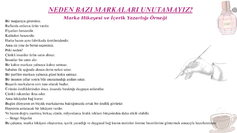 MARKA HİKAYELERİ NEDEN SATIŞ YAPAR ?