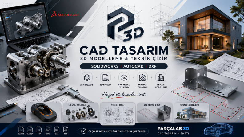 SolidWorks CAD Tasarım Portfolyom
