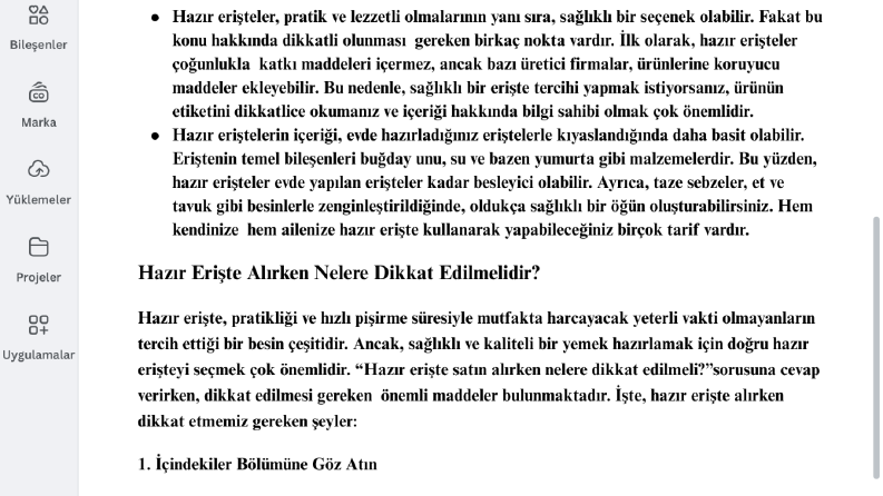 SEO Uyumlu Metin