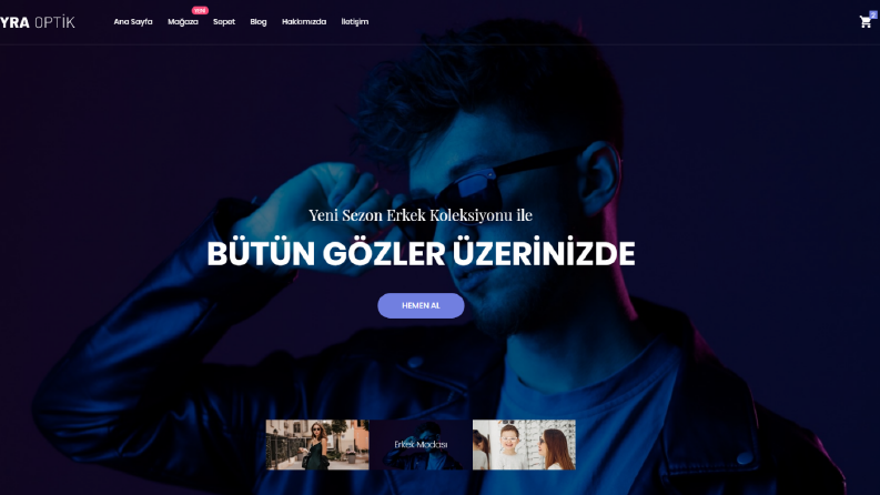Meyra Optik Websitesi