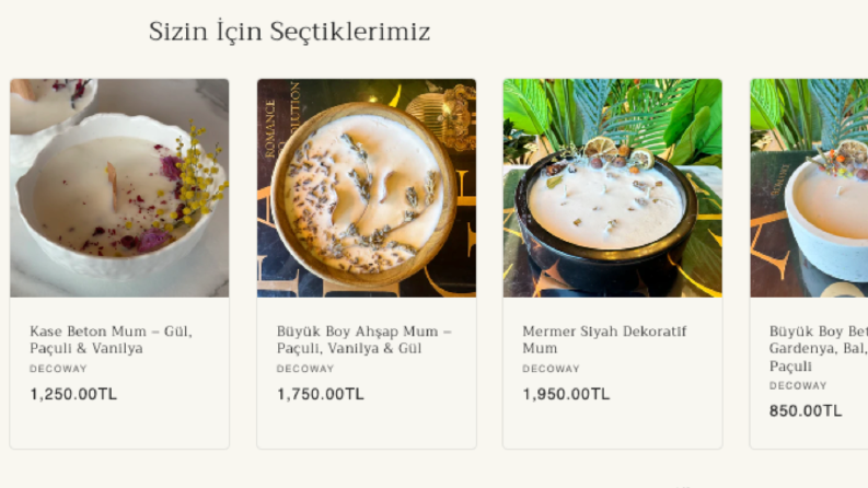 Decora uygun minimal bir site tasarımı