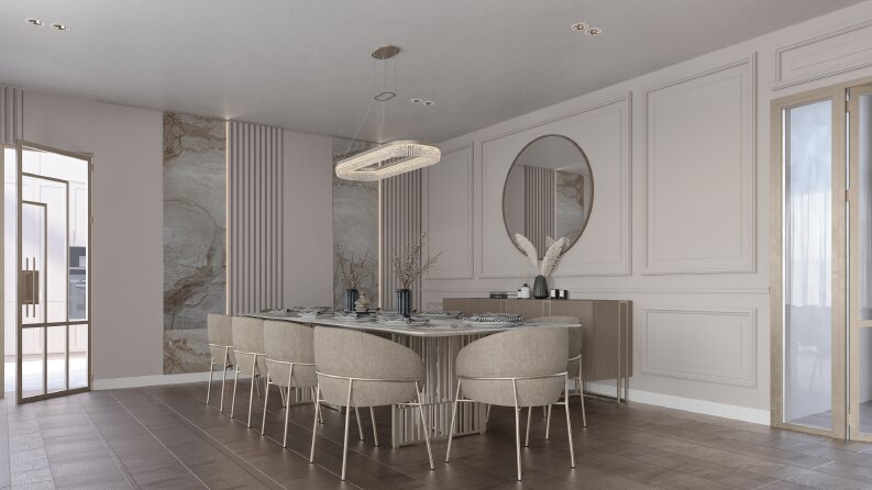 Villa Projesi - Salon Tasarımı 