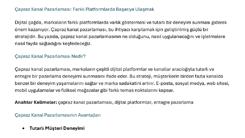 Metin Yazarlığı