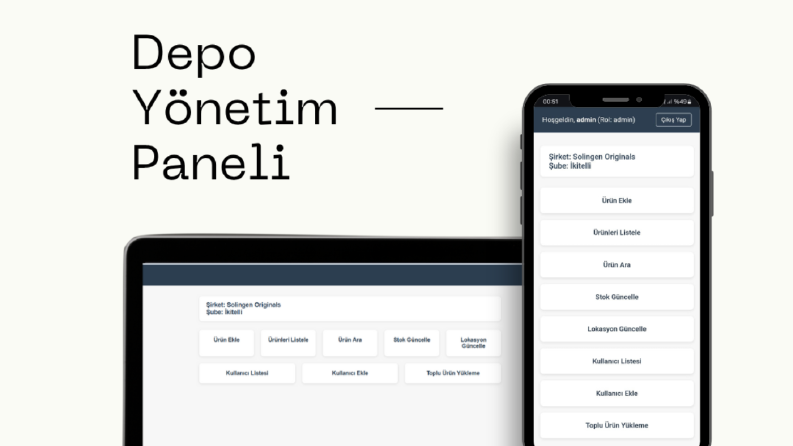 Depo Yönetim ve Stok Takip Paneli