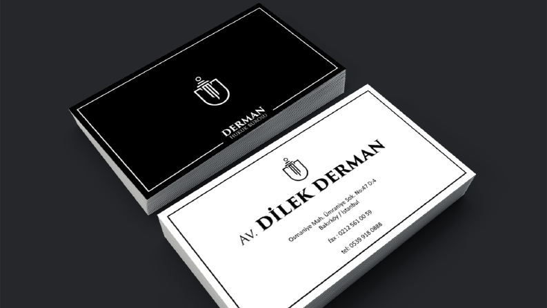 hukuk bürosu logo + kartvizit tasarımı