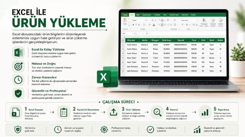 Excel ile Ürün Yükleme ve Veri Düzenleme