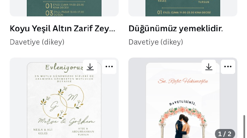 DAVETİYE TASARIMCISI