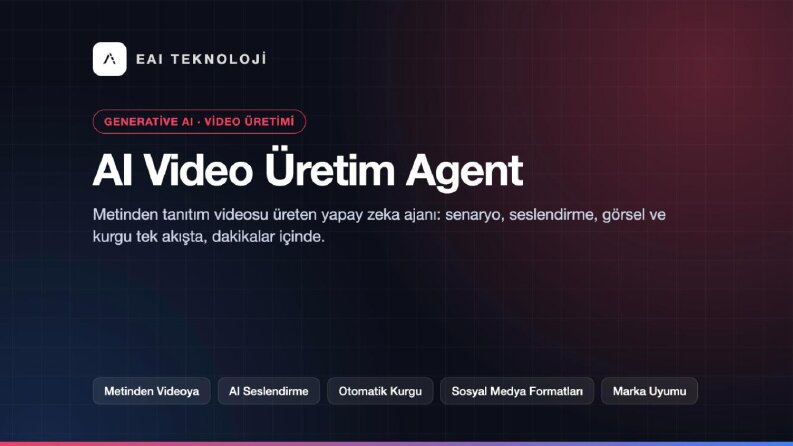 AI Video Üretim Agent - Metinden Tanıtım Videosu