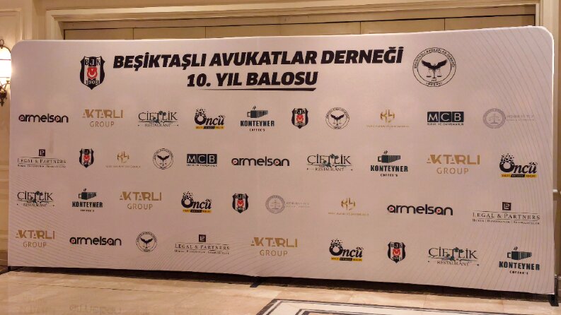 Beşiktaşlı Avukatlar Derneği - Backdrop Tasarımı
