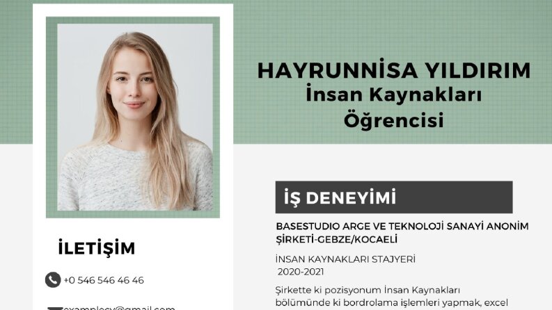 CV'ni Oluştur İşi  Kap 