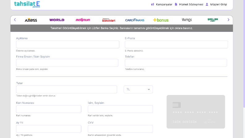 Laravel ile Tahsilat yazılımı