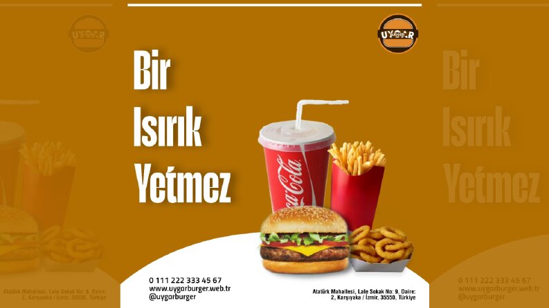 Uygar Burger - Restoran Sosyal Medya Tasarımı