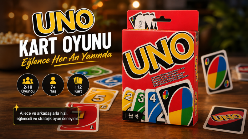 UNO Kutu Oyunu – AI Destekli Ürün Reklam Görselleri