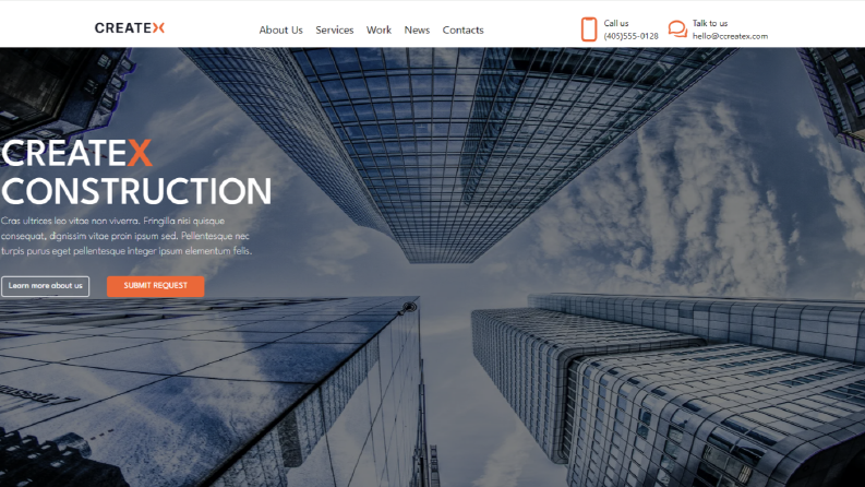 Yapı Firması Landing Page