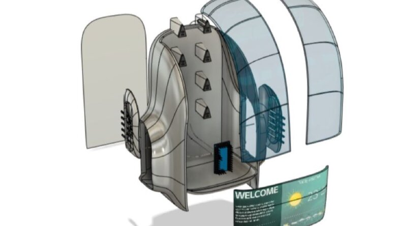 UV light shoe steriliser.