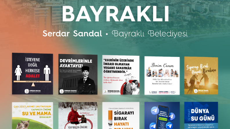 Bayraklı Belediyesi - Sosyal Medya Tasarımları