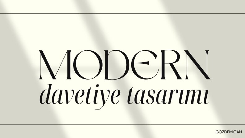 Modern Davetiye Tasarımı