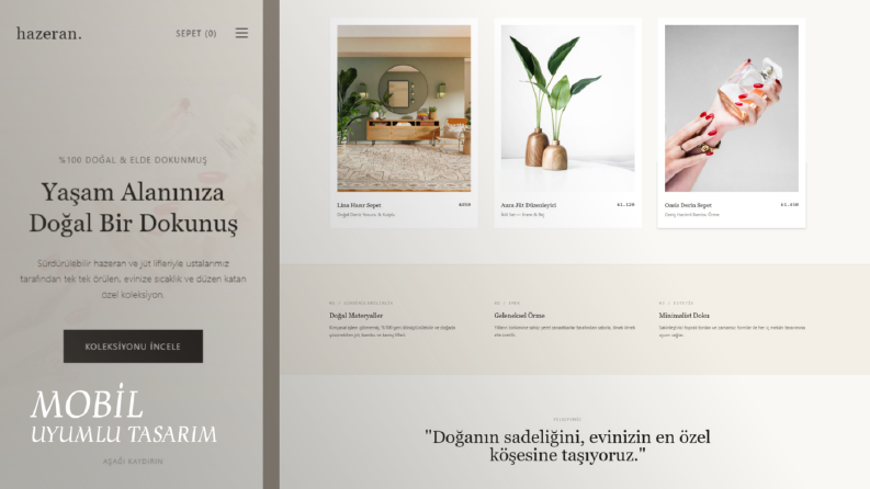 Hazeran - El emeği ürünler satış sitesi