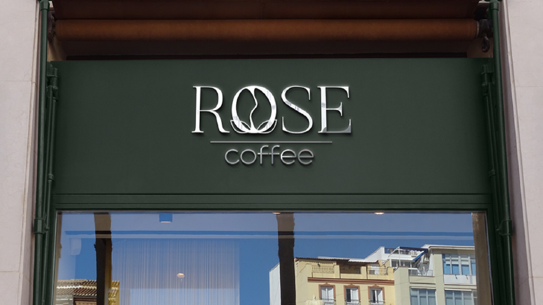 Rose Coffee logo tasarımı